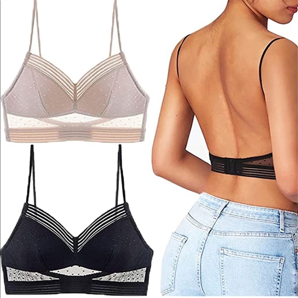 Low back wireless bra starry